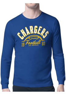 Starter Los Angeles Chargers Blue Half Ball Long Sleeve T Shirt