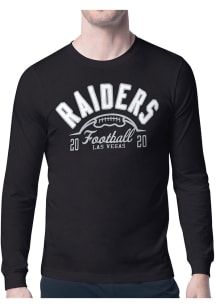 Starter Las Vegas Raiders Black Half Ball Long Sleeve T Shirt