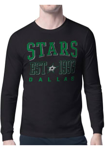 Starter Dallas Stars Black Retro Long Sleeve T Shirt
