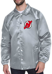 Starter New Jersey Devils Mens Grey Shield Medium Weight Jacket