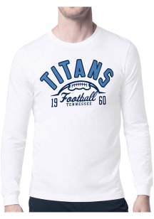 Starter Tennessee Titans White Half Ball Long Sleeve T Shirt