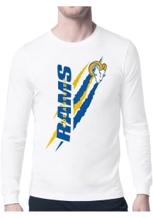 Starter Los Angeles Rams White Color Scratch Long Sleeve T Shirt