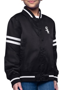 Starter Chicago White Sox Girls Black Circe Logo Medium Weight Jacket