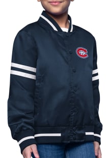 Starter Montreal Canadiens Girls Navy Blue Circe Logo Medium Weight Jacket