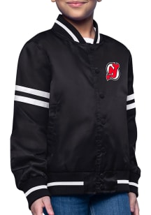 Starter New Jersey Devils Girls Black Circe Logo Medium Weight Jacket