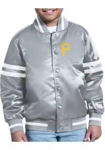 Starter Pittsburgh Pirates Youth Grey Shield Medium Weight Jacket