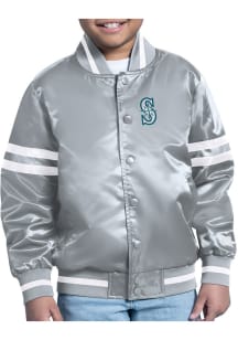 Starter Seattle Mariners Youth Grey Shield Medium Weight Jacket