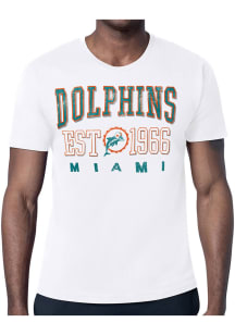 Starter Miami Dolphins White Retro Short Sleeve T Shirt