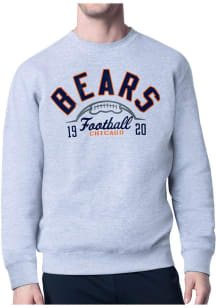 Starter Chicago Bears Mens Grey Half Ball Long Sleeve Crew Sweatshirt