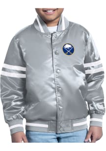 Starter Buffalo Sabres Youth Grey Stacked Logo Medium Weight Jacket