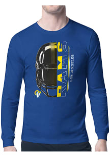 Starter Los Angeles Rams Blue Half Helmet Long Sleeve T Shirt