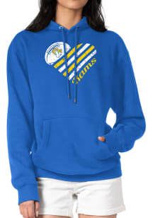 4Her Los Angeles Rams Womens Blue Heart Hooded Sweatshirt