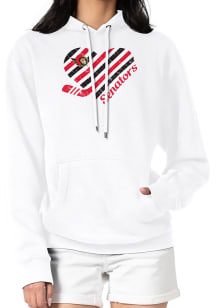 4Her Ottawa Senators Womens White Heart Hooded Sweatshirt