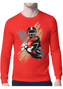 Starter San Francisco 49ers Red Player Long Sleeve T Shirt