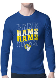 Starter Los Angeles Rams Blue Wave Long Sleeve T Shirt