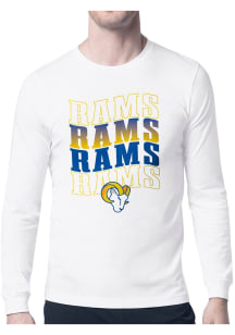 Starter Los Angeles Rams White Wave Long Sleeve T Shirt