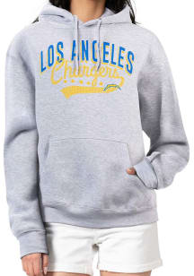 4Her Los Angeles Chargers Womens Grey Filigree Hooded Sweatshirt