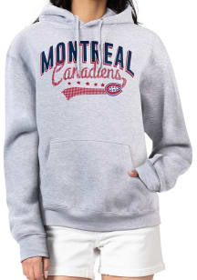 4Her Montreal Canadiens Womens Grey Filigree Hooded Sweatshirt
