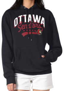 4Her Ottawa Senators Womens Black Filigree Hooded Sweatshirt