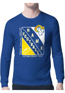 Starter Los Angeles Rams Blue Shield Long Sleeve T Shirt