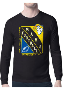 Starter Los Angeles Rams Black Shield Long Sleeve T Shirt