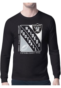 Starter Las Vegas Raiders Black Shield Long Sleeve T Shirt