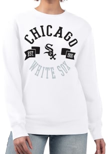 4Her Chicago White Sox Womens White City Crew Sweatshirt