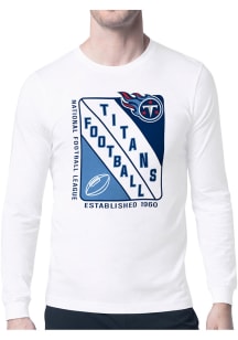 Starter Tennessee Titans White Shield Long Sleeve T Shirt