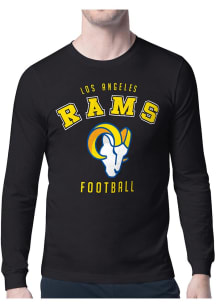 Starter Los Angeles Rams Black Logo Long Sleeve T Shirt