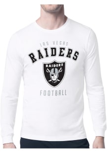 Starter Las Vegas Raiders White Logo Long Sleeve T Shirt