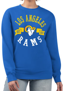 4Her Los Angeles Rams Womens Blue City Crew Sweatshirt