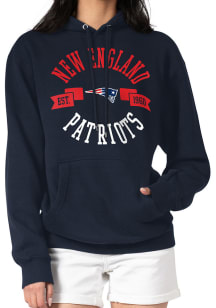 4Her New England Patriots Womens Navy Blue City Hooded Sweatshirt