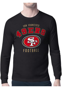 Starter San Francisco 49ers Black Logo Long Sleeve T Shirt