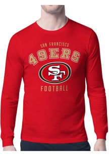 Starter San Francisco 49ers Red Logo Long Sleeve T Shirt