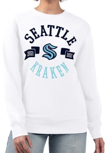 4Her Seattle Kraken Womens White City Crew Sweatshirt