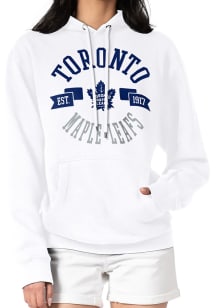 4Her Toronto Maple Leafs Womens White City Hooded Sweatshirt