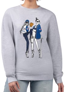 4Her Toronto Blue Jays Womens Grey Baseball Girls Crew Sweatshirt