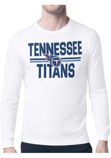 Starter Tennessee Titans White Mesh Logo Long Sleeve T Shirt