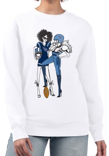4Her Tennessee Titans Womens White Football Girls Crew Sweatshirt