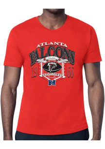 Starter Atlanta Falcons Red 80s Logo Short Sleeve T Shirt