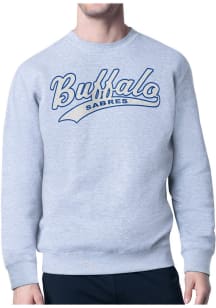 Starter Buffalo Sabres Mens Grey Tailsweep Long Sleeve Crew Sweatshirt