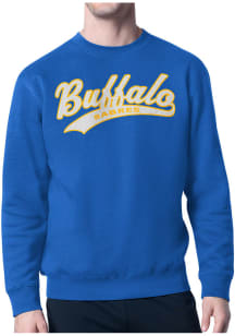 Starter Buffalo Sabres Mens Blue Tailsweep Long Sleeve Crew Sweatshirt