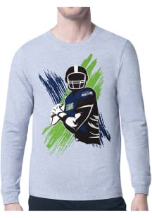 Starter Seattle Seahawks Grey Player Long Sleeve T Shirt