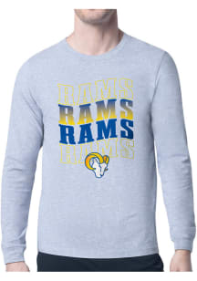Starter Los Angeles Rams Grey Wave Long Sleeve T Shirt