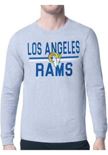 Starter Los Angeles Rams Grey Mesh Logo Long Sleeve T Shirt