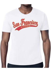 Starter San Francisco 49ers White Tailsweep Short Sleeve T Shirt
