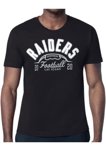 Starter Las Vegas Raiders Black Half Ball Short Sleeve T Shirt
