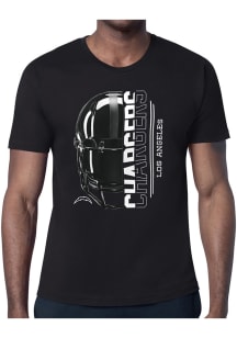 Starter Los Angeles Chargers Black Half Helmet Short Sleeve T Shirt