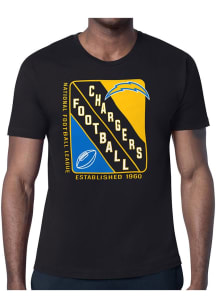 Starter Los Angeles Chargers Black Shield Short Sleeve T Shirt