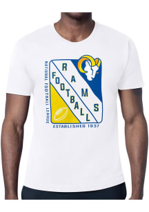 Starter Los Angeles Rams White Shield Short Sleeve T Shirt